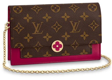 flore wallet louis vuitton|LOUIS VUITTON Monogram Flore Chain Wallet Fuchsia.